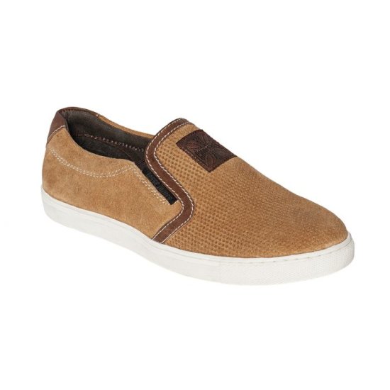 WCC-OUTLAW SUEDE SLIP-ON SHOE-BROWN/CHESTNUT