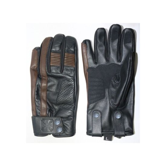 WCC - GRUNGE LEATHER RIDING GLOVE - TOBACCO BROWN