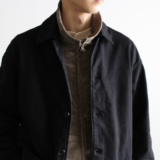 SEVEN BY SEVEN　GARMENT DYE BLOUSON - BLACK - PURAS