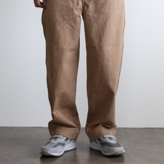 ULTERIOR BIZEN GABARDINE MILITARY PANTS - CAMEL - PURAS