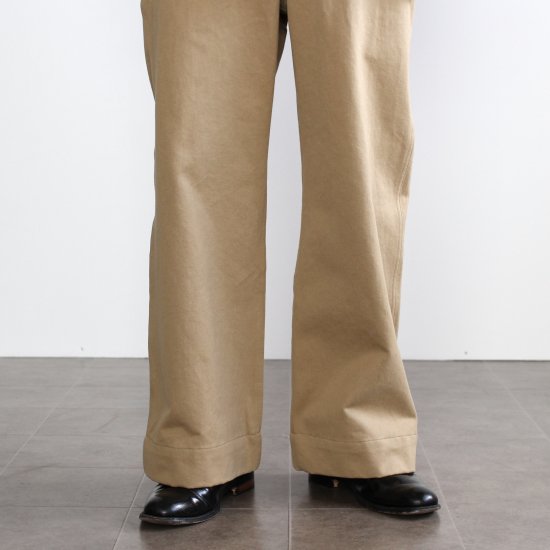 MONITALY Chino Pants - OFFICER CHINO CLOTH KHAKI - PURAS