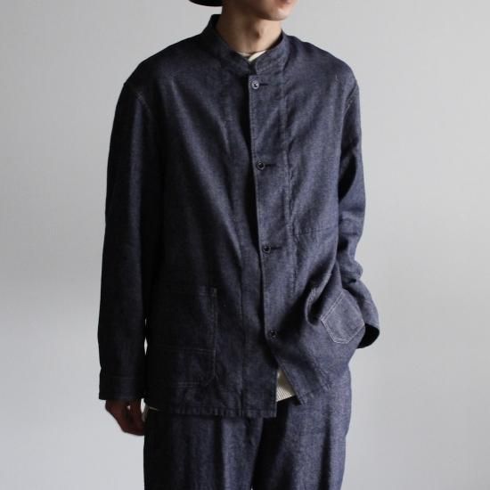 ULTERIOR L/S TWILL WORK JKT - NAVY - PURAS