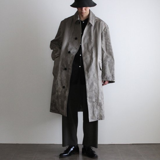 OUTIL◇21AW/MANTEAU MIERY モールスキンコート/3/コットン/YLW 