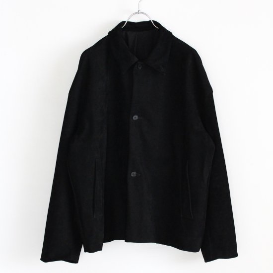 YOKO SAKAMOTO LEATHER COACHES JACKET - BLACK - PURAS