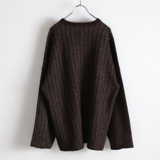 YOKO SAKAMOTO NOMAD KNIT BIG SWEATER - BROWN - PURAS