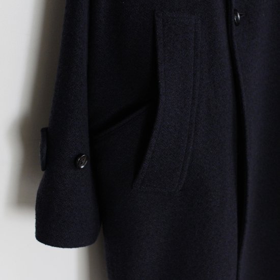 ulterior/wool silk tweed double jacket - チェスターコート