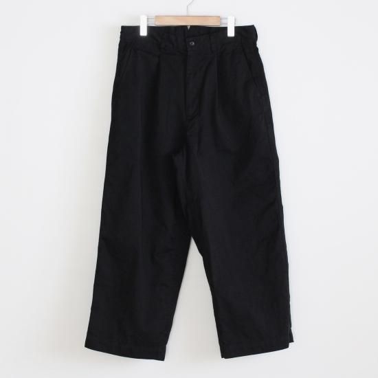 YOKO SAKAMOTO WORK TROUSERS - BLACK - PURAS