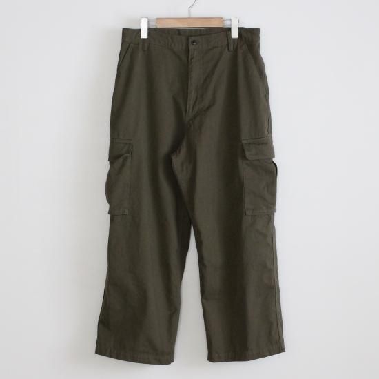Yoko Sakamoto 23SS カーゴパンツ Mサイズ オリーブ YOKO SAKAMOTO WORK CARGO PANTS - OLIVE - PURAS