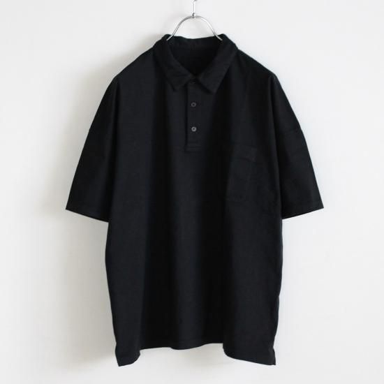 YOKO SAKAMOTO POLO SHIRT - BLACK - PURAS