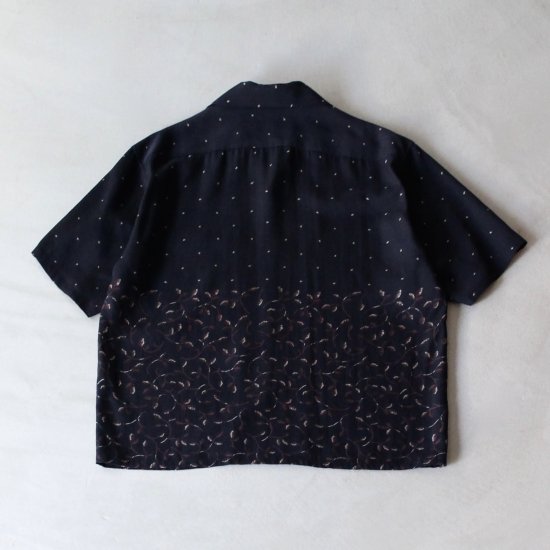 SEVEN BY SEVEN OPEN COLLAR SHIRTS S/S - NAVY - PURAS