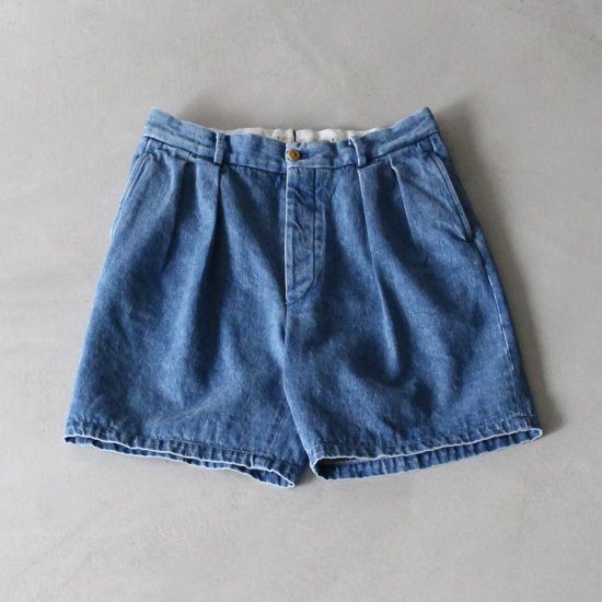 NEAT NEAT Chino Shorts Sea Island Cotton Denim - BLUE - PURAS