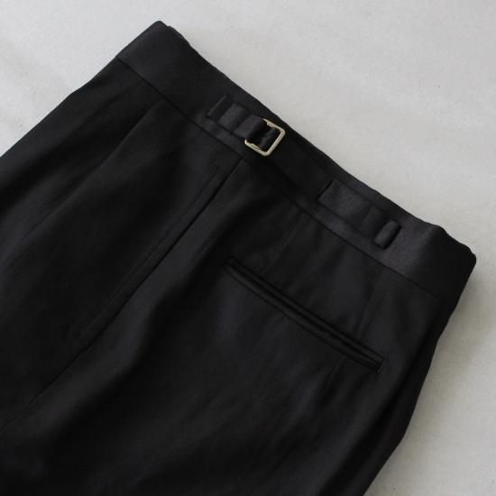 NEAT LYOCELL CHINO/Wide TypeⅡ - BLACK - PURAS