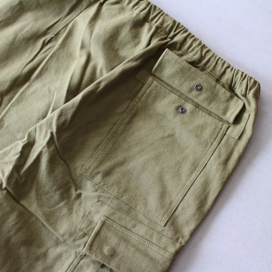 Story mfg.　Peace Pants - OLIVE SLUB - PURAS