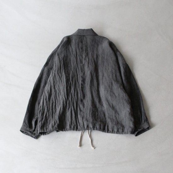 O project BOMBER SHIRTS - DARK SUMI DYED - PURAS