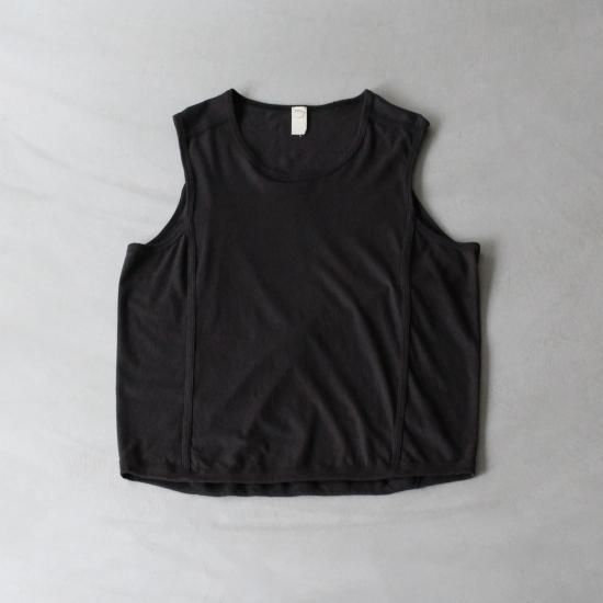 トップス oo2 PROJECT G/R SLEEVELESS T-SHIRT O project SLEEVELESS TEE - BLACK - PURAS