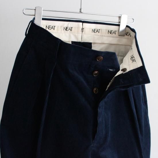 NEAT PONTOGLIO CORDUROY NEAT Chino - NAVY - PURAS