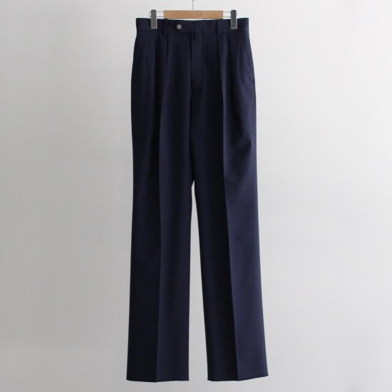 NEAT OPTIM WOOL GABARDINE/Wide TypeⅠ - NAVY - PURAS