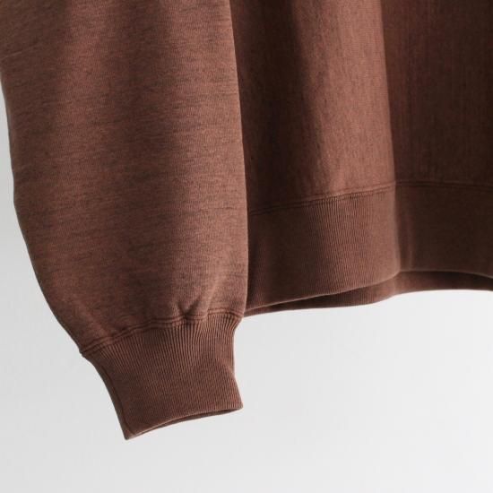 トップス ULTERIOR 19AW SILKY BRUSHED TERRY SWEAT ULTERIOR FADED SILKY TERRY RW SWEAT SHIRT - HEATHER GINGER