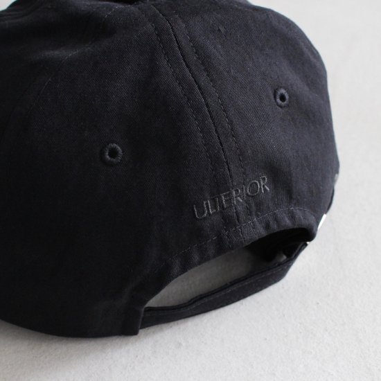 ULTERIOR WASHED BIZEN GABARDINE 6 PANELED CAP - BLACK - PURAS