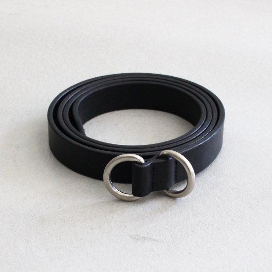 YOKO SAKAMOTO　RING BELT SLIM - BLACK×SILVER - PURAS