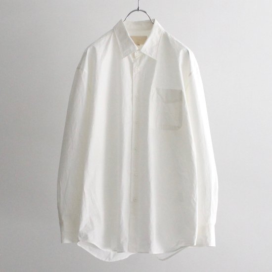 YOKO SAKAMOTO REGULAR COLLAR SHIRT - WHITE - PURAS