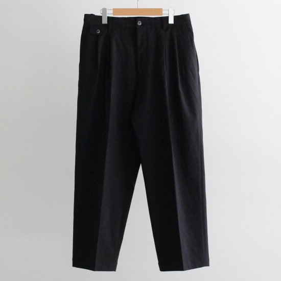 YOKO SAKAMOTO SUIT BAGGY TROUSERS - RE BLACK - PURAS