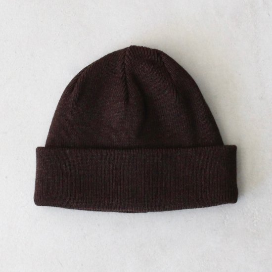 YOKO SAKAMOTO KNIT BIG WATCH CAP - HEATHER BROWN - PURAS