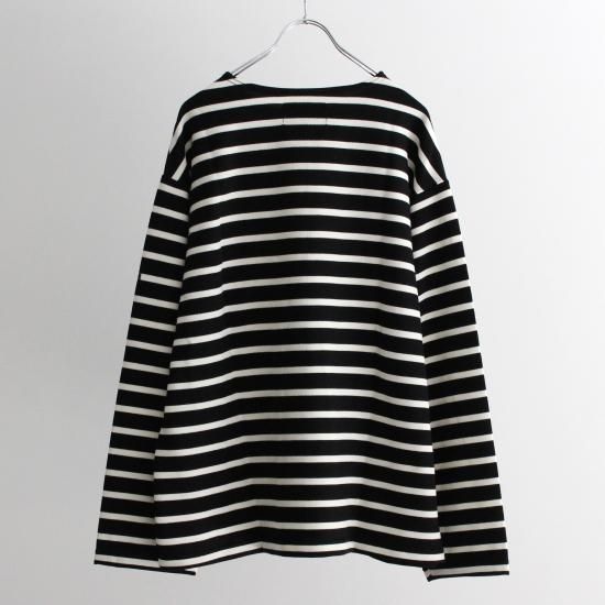 Outil TORICOT HABAS バスクシャツ サイズ1 OUTIL TORICOT HABAS - BLACK×OFF - PURAS