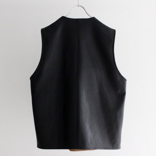 FABseven by seven REVERSIBLE LEATHER VEST - ベスト