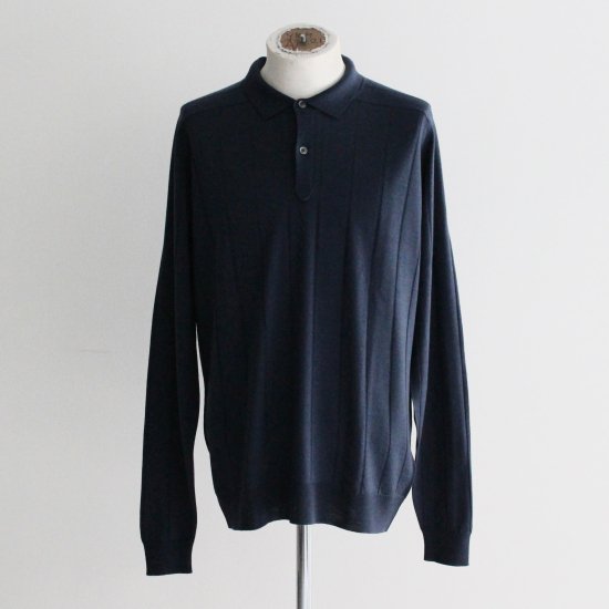 特別セール品】 【美品】JOHN SMEDLEY BLUE MARINE KIERAN トップス