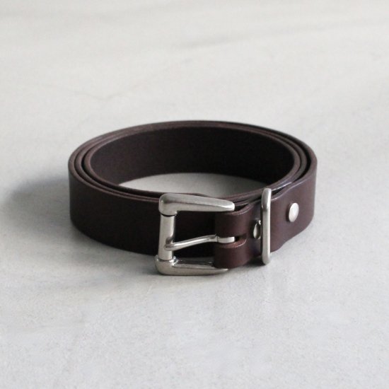 YOKO SAKAMOTO　STANDARD BELT WIDE - BROWN×SILVER - PURAS