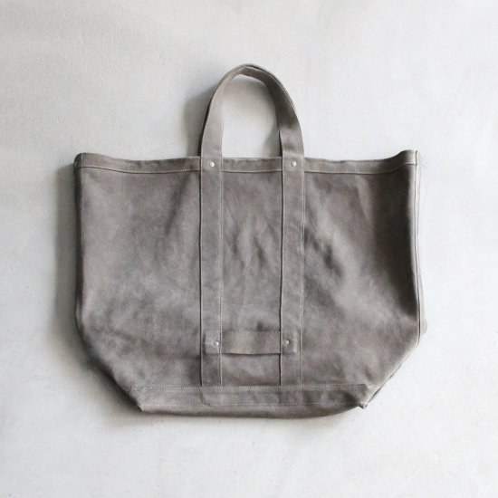 SEVEN BY SEVEN　LEATHER TOTE BAG - GRAY - PURAS