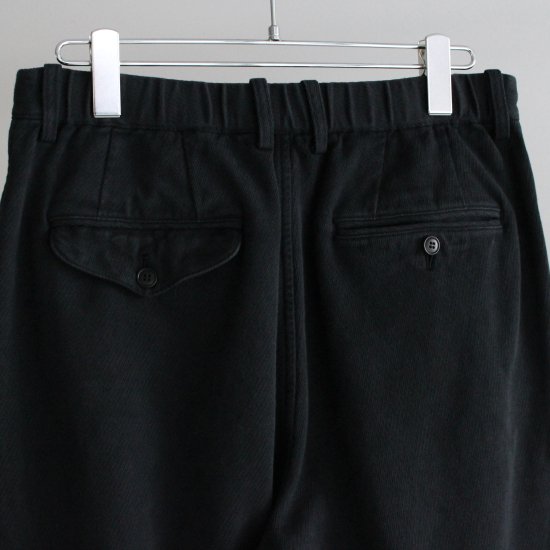 YOKO SAKAMOTO WORK TAPERED TROUSERS - BLACK - PURAS