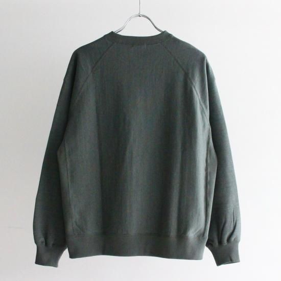 ULTERIOR FADED SILKY TERRY RW SWEAT SHIRT - DARK SAGE - PURAS