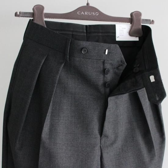 NEAT CARUSO×NEAT SOLID TROUSERS - GRAY - PURAS