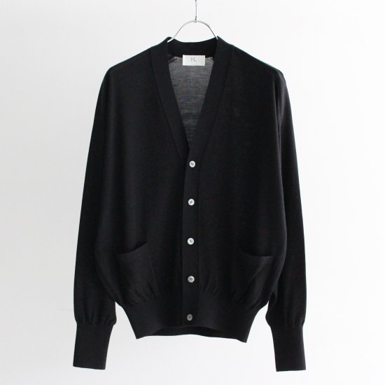 HERILL Silk Cardigan - BLACK - PURAS