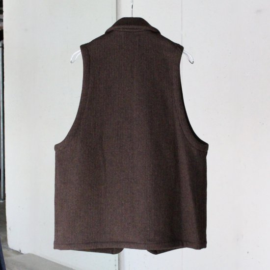 YOKO SAKAMOTO　BEACH CLOTH VEST - BROWN - PURAS