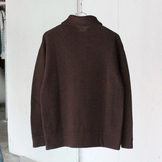 せ*様 anndemeulemeester ウールシルクニット MITTAN ウールシルクWフェイスハイネック - 黒 - PURAS