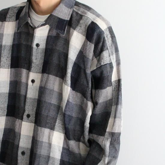 o project シャツ O Project (オープロジェクト) V NECK OVER SHIRTS / Vネック
