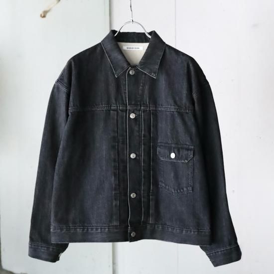 SEVEN BY SEVEN 1ST TYPE DENIM JACKET - BLACK - PURAS