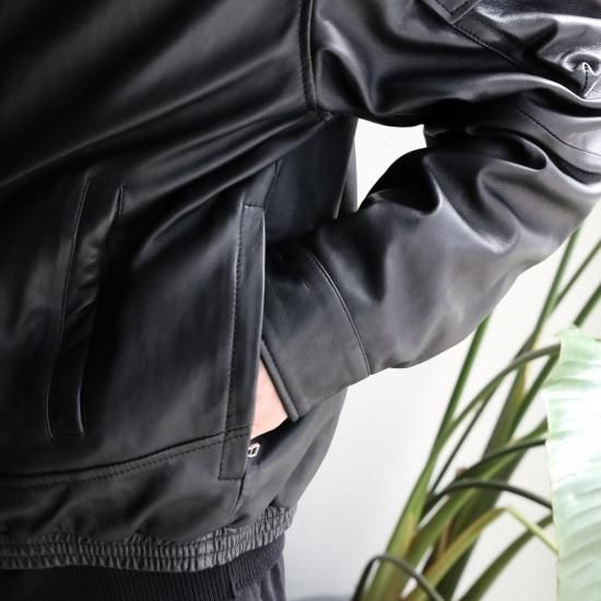 CCU SWING TOP JACKET/SHEEP SKIN - BLACK - PURAS