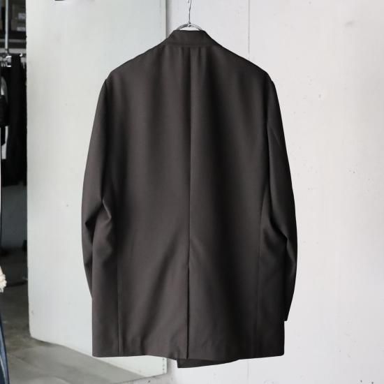 ULTERIOR SUPER FINE WOOL TROPICAL DB JKT - ROAST BROWN - PURAS