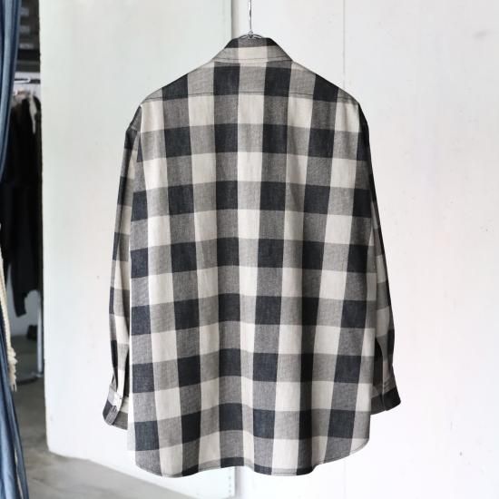 SEVEN BY SEVEN BUFFALO CHECK LOOSE WORK SH L/S - BLACK - PURAS