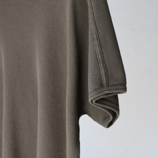 O project OVERSIZED SLEEVELESS TEE/Waffle - KHAKI - PURAS