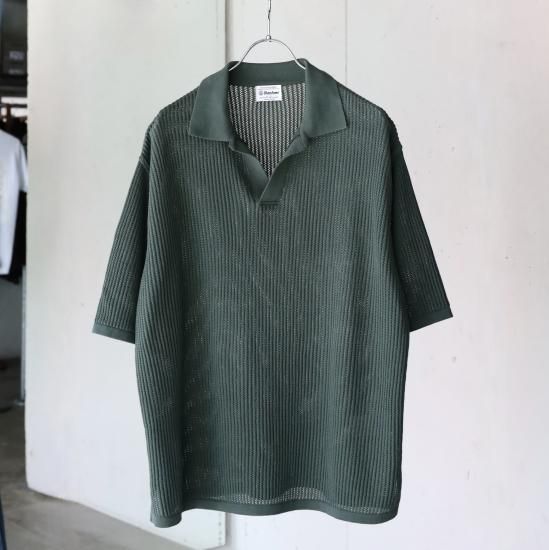 YONETOMI COTTON SUKASHI KNIT PULLOVER【PURAS Exclusive