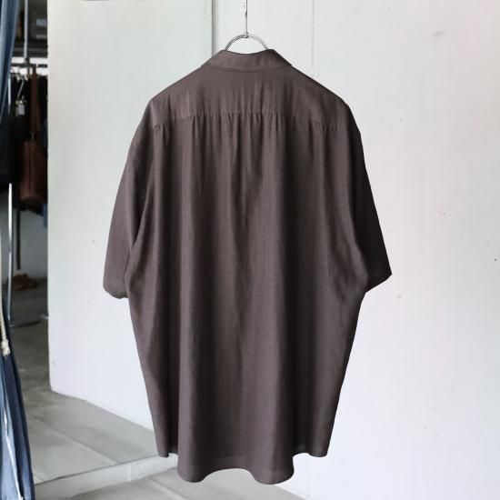 YOKO SAKAMOTO FIT SS SHIRT - BROWN - PURAS