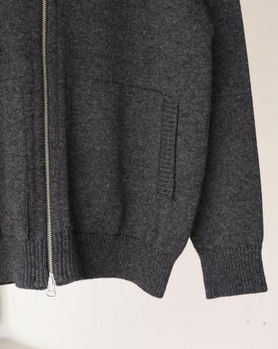 YOKO SAKAMOTO DRIVERS KNIT - CHARCOAL GRAY - PURAS
