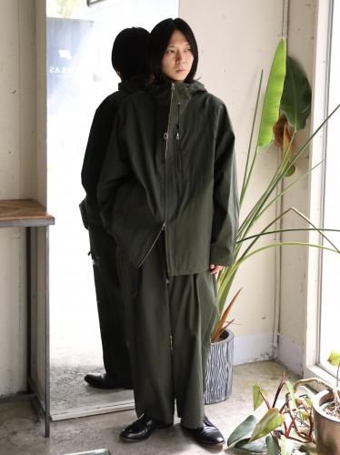 YOKO SAKAMOTO HOODED JACKET - OLIVE - PURAS