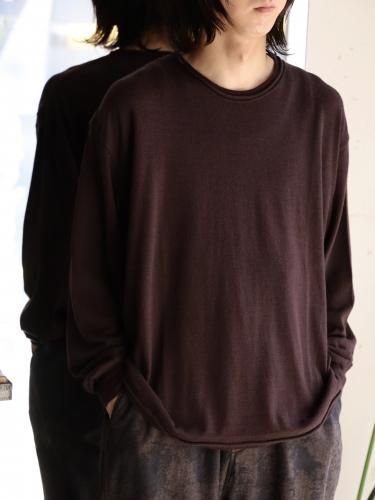 ULTERIOR SUPER FINE WOOL COTTON CUT-OFF P/O - AZUKI BROWN