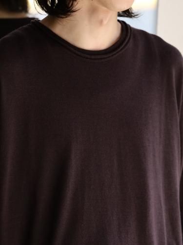 ULTERIOR SUPER FINE WOOL COTTON CUT-OFF P/O - AZUKI BROWN